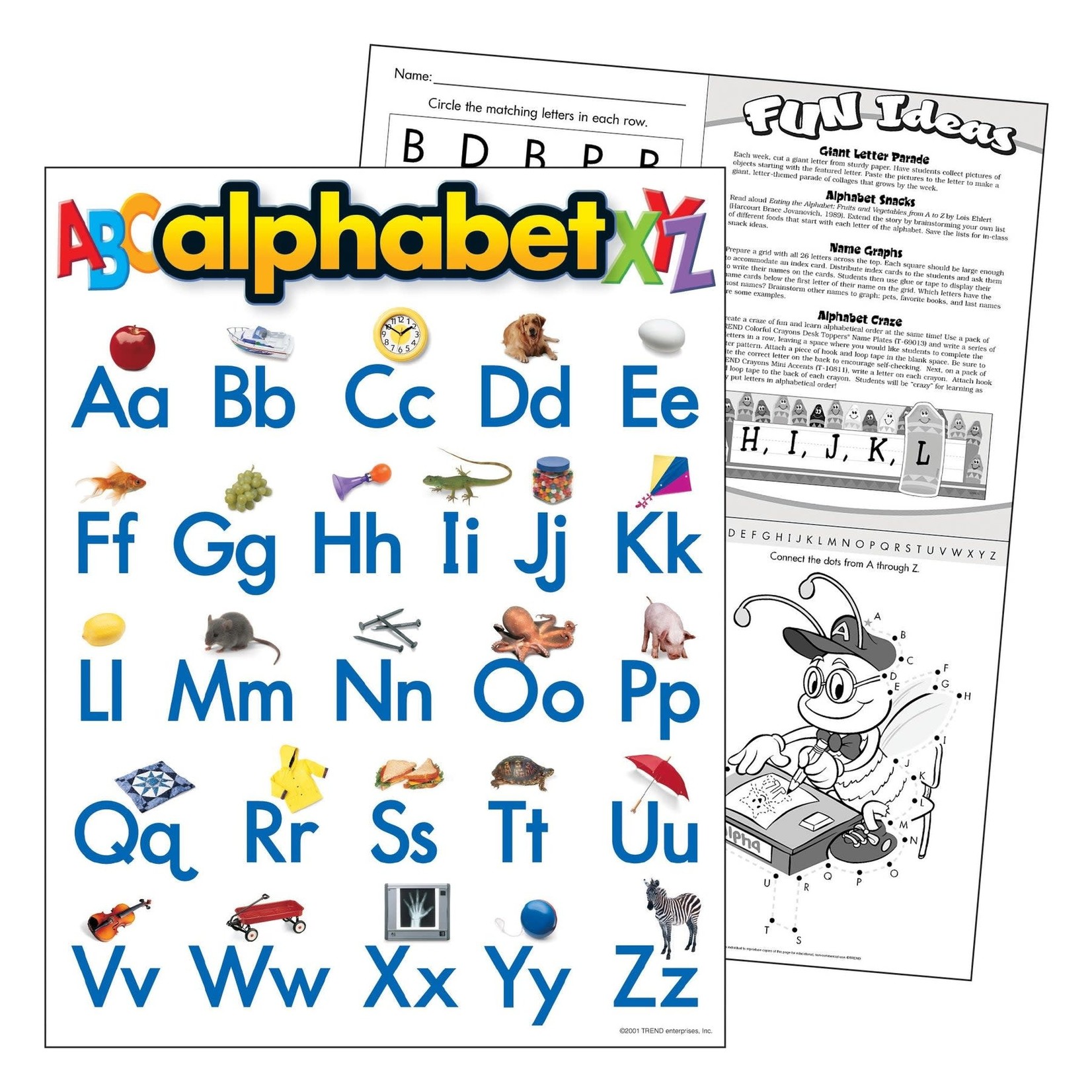 TREND ENTERPRISES INC Alphabet Learning Chart