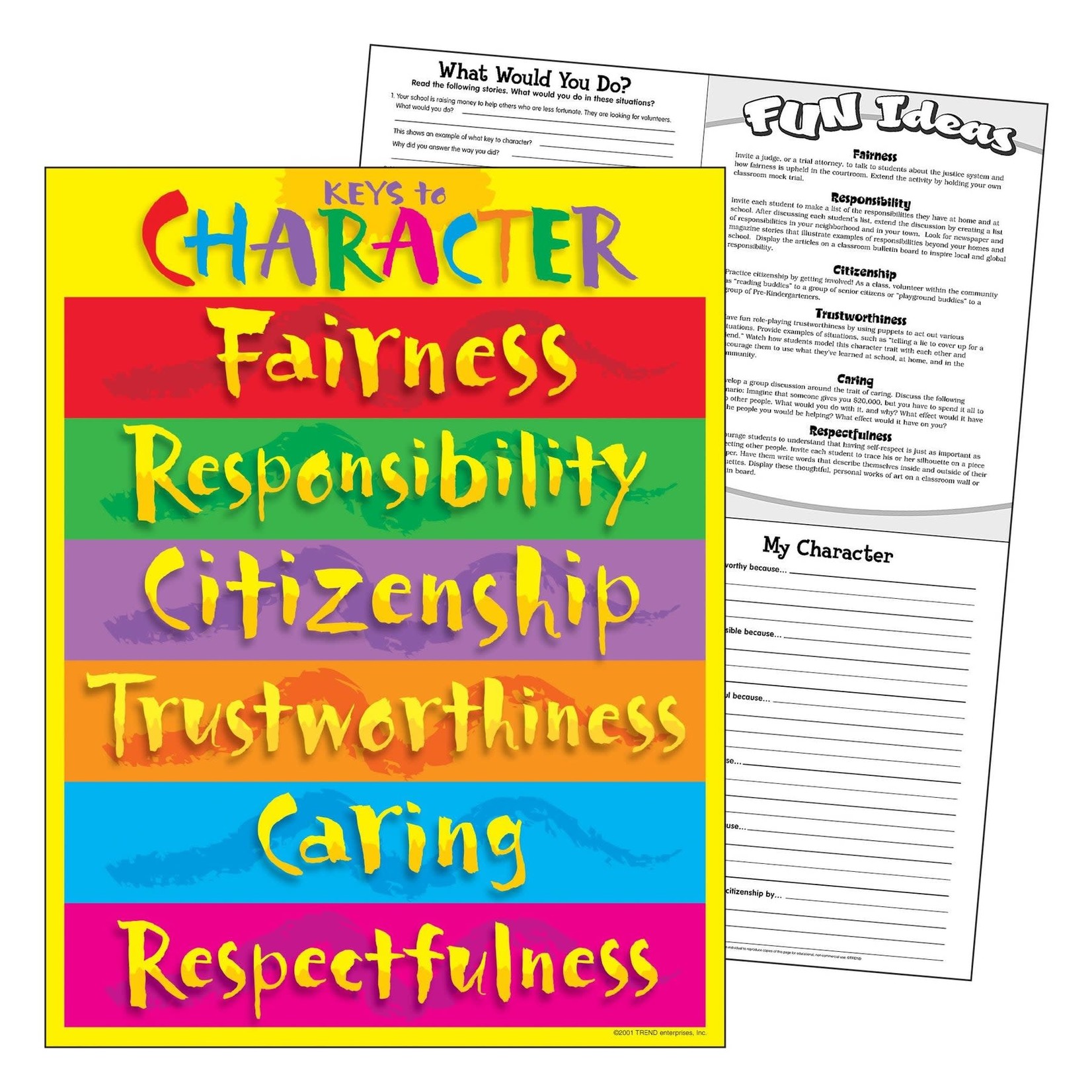 TREND ENTERPRISES INC Keys to Character Learning Chart