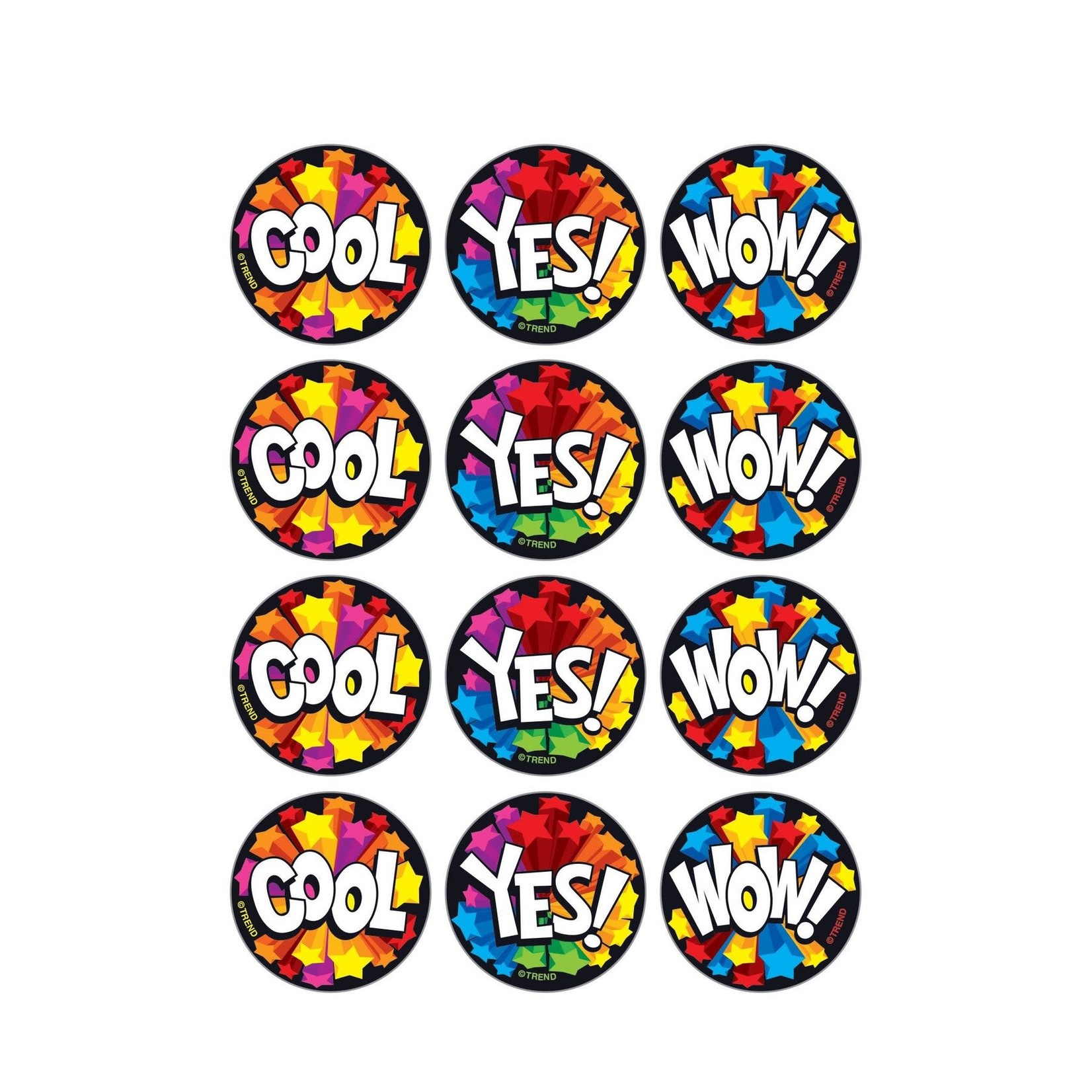TREND ENTERPRISES INC Star Praise, Chocolate scent Scratch 'n Sniff Stinky Stickers® – Large Round
