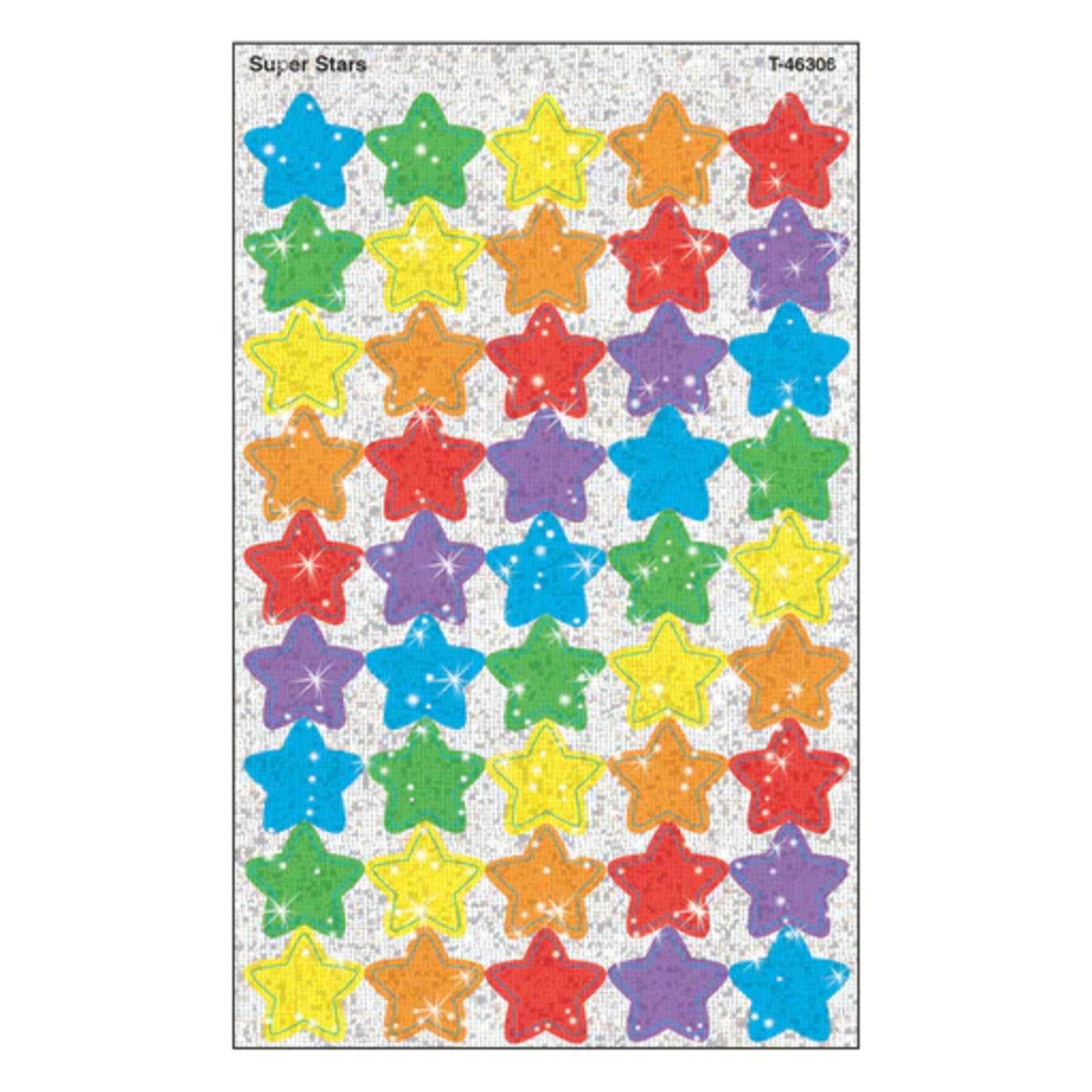 TREND ENTERPRISES INC Super Stars superShapes Stickers – Sparkle
