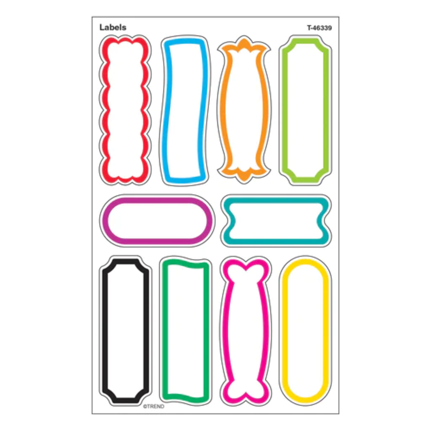 TREND ENTERPRISES INC Labels superShapes Stickers – Large