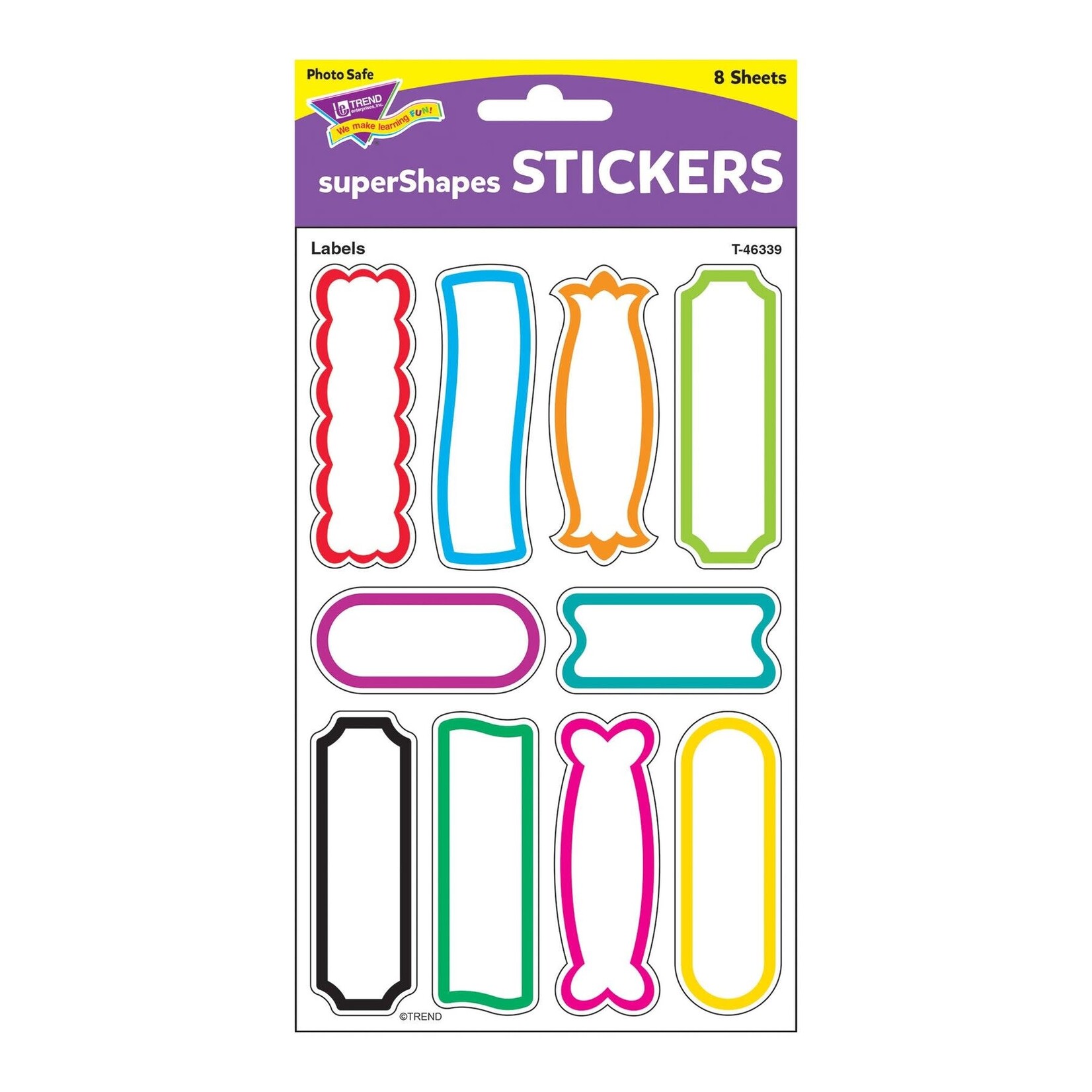 TREND ENTERPRISES INC Labels superShapes Stickers – Large