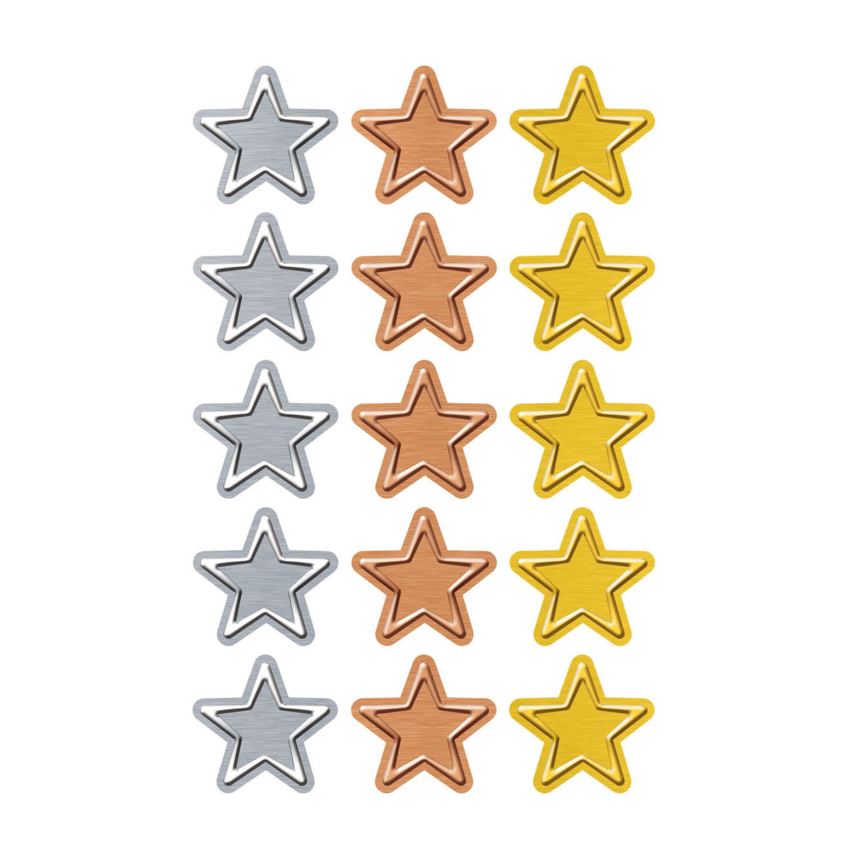 TREND ENTERPRISES INC I ♥ Metal Stars superShapes Stickers – Large