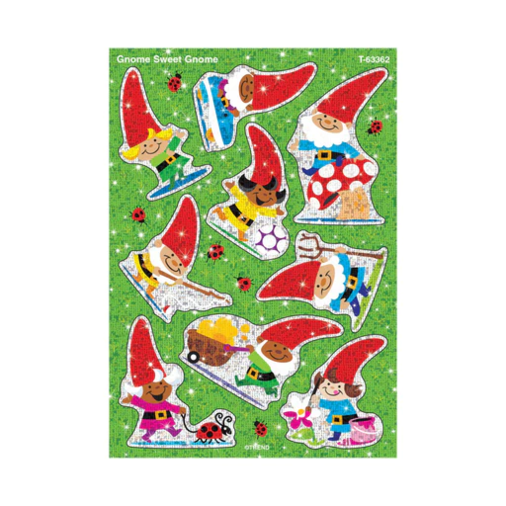 TREND ENTERPRISES INC Gnome Sweet Gnome Sparkle Stickers® – Large