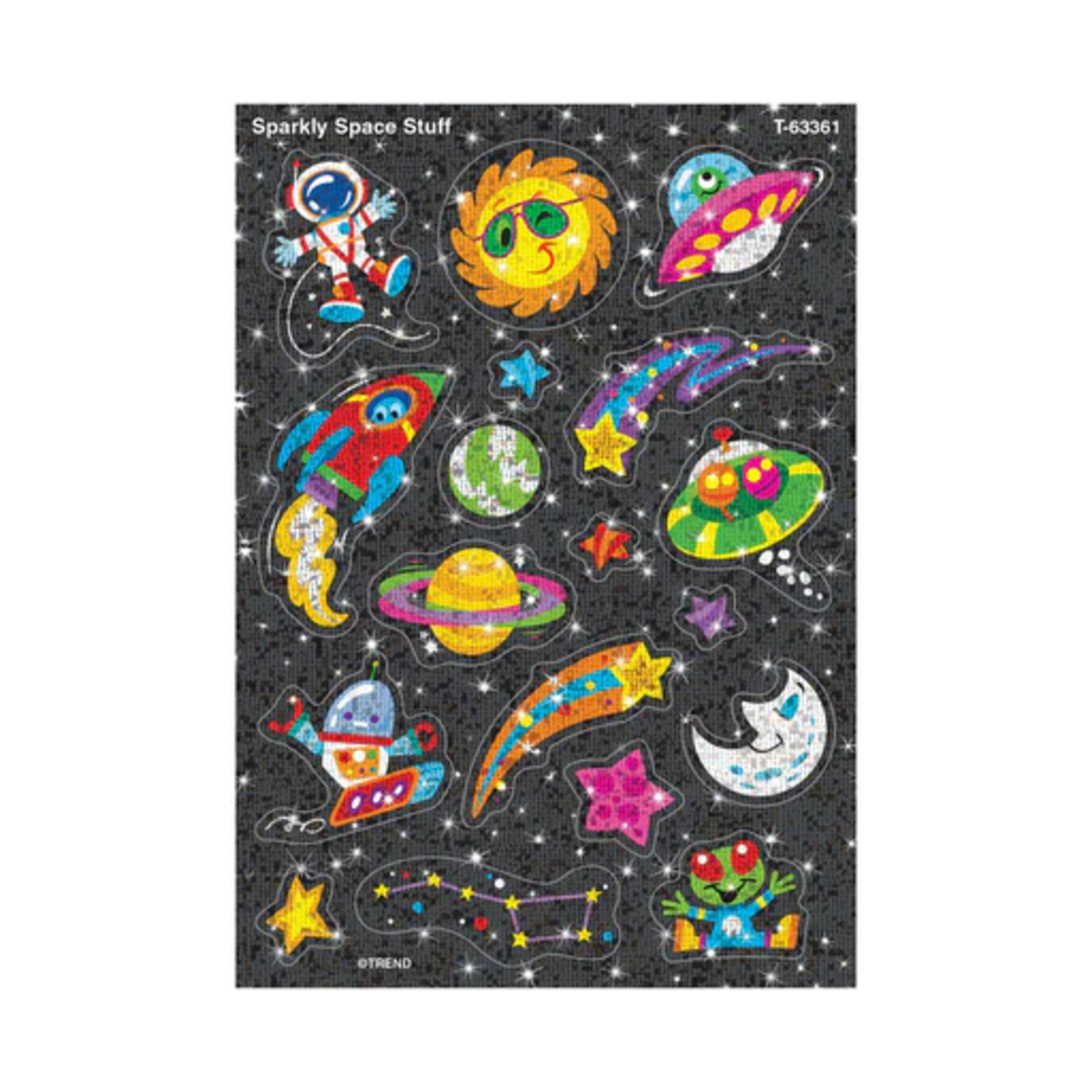 TREND ENTERPRISES INC Sparkly Space Stuff Sparkle Stickers® – Large
