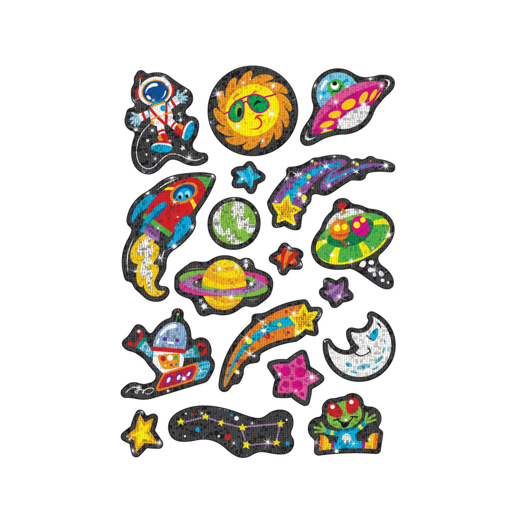 TREND ENTERPRISES INC Sparkly Space Stuff Sparkle Stickers® – Large