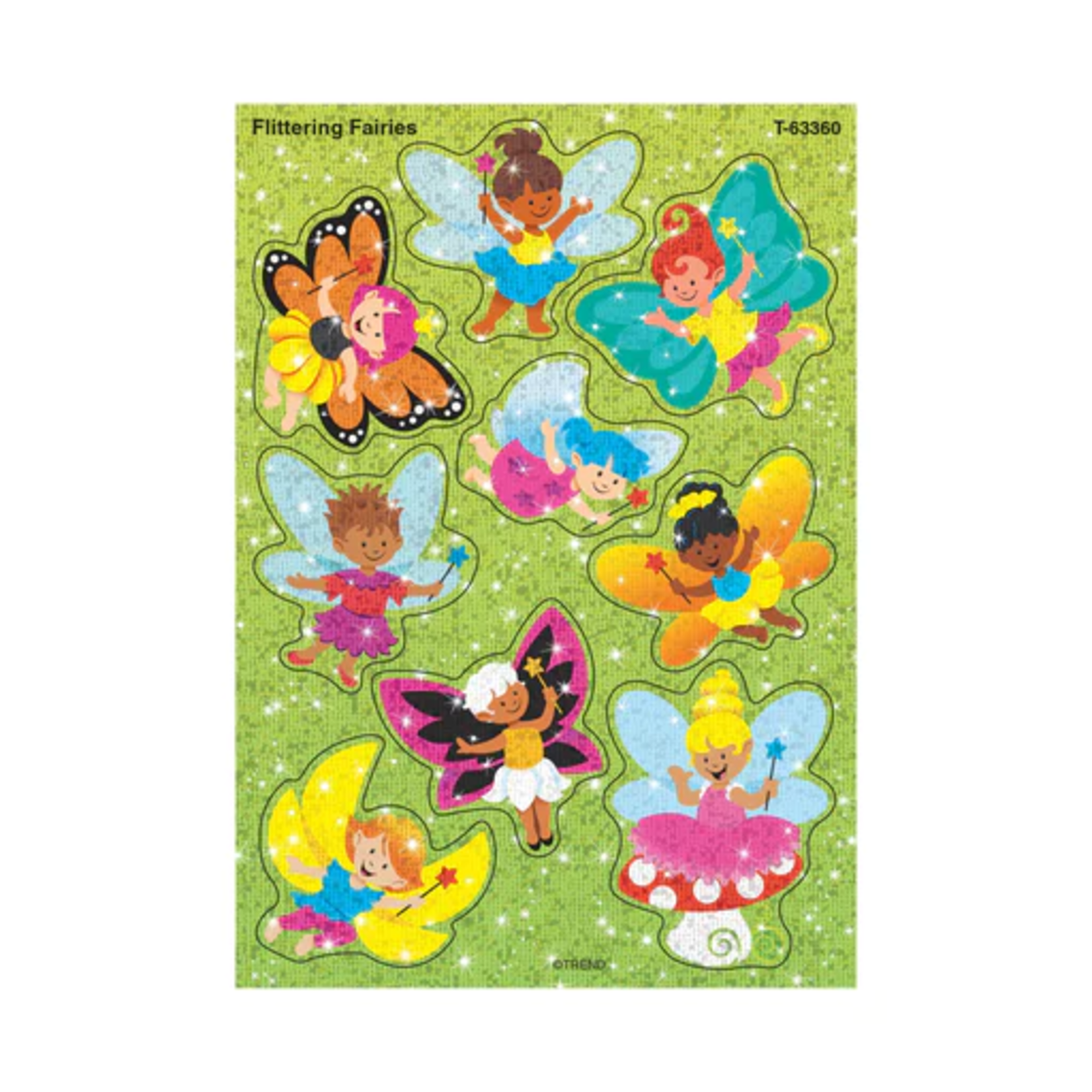 TREND ENTERPRISES INC Flittering Fairies Sparkle Stickers® – Large