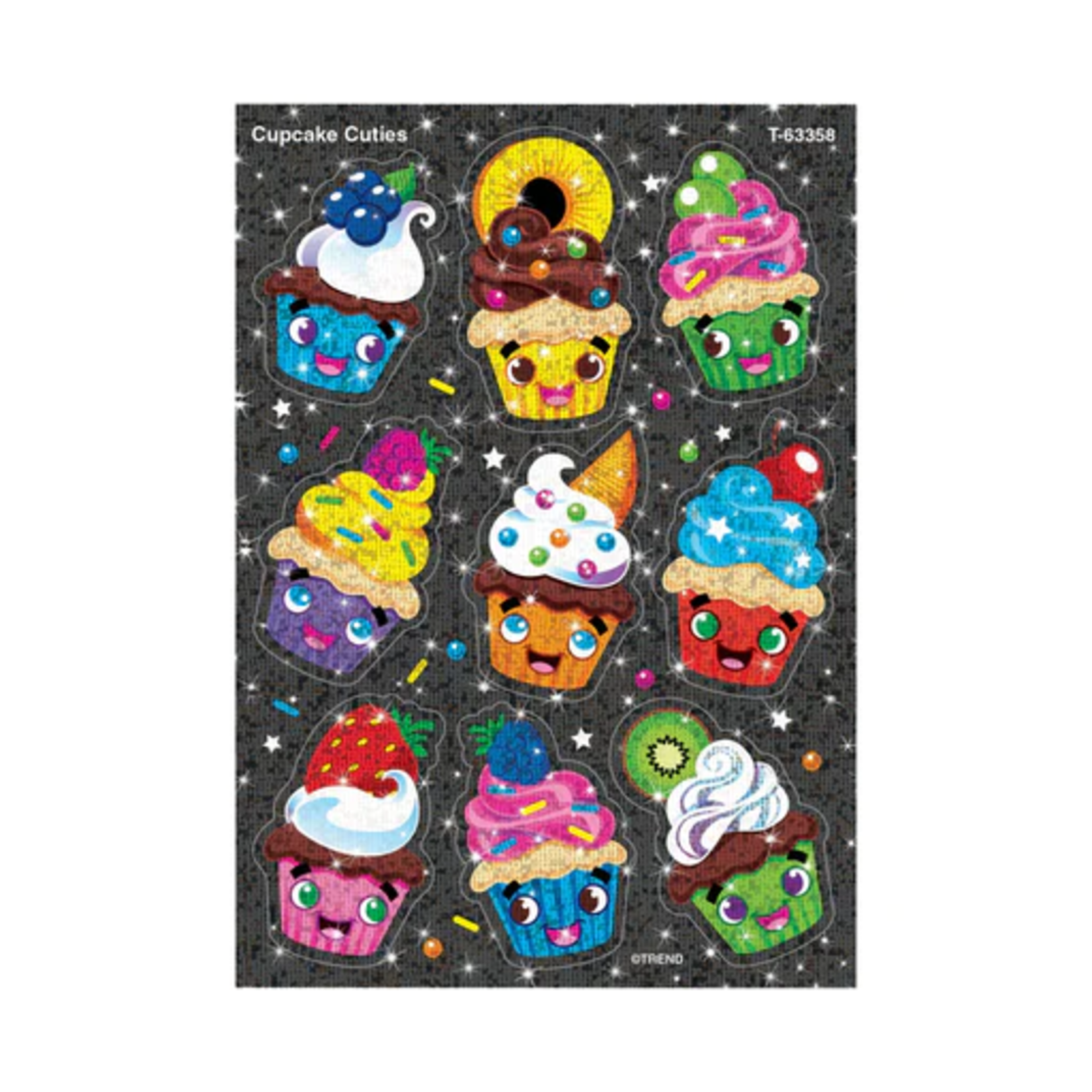 TREND ENTERPRISES INC Cupcake Cuties Sparkle Stickers® – Large