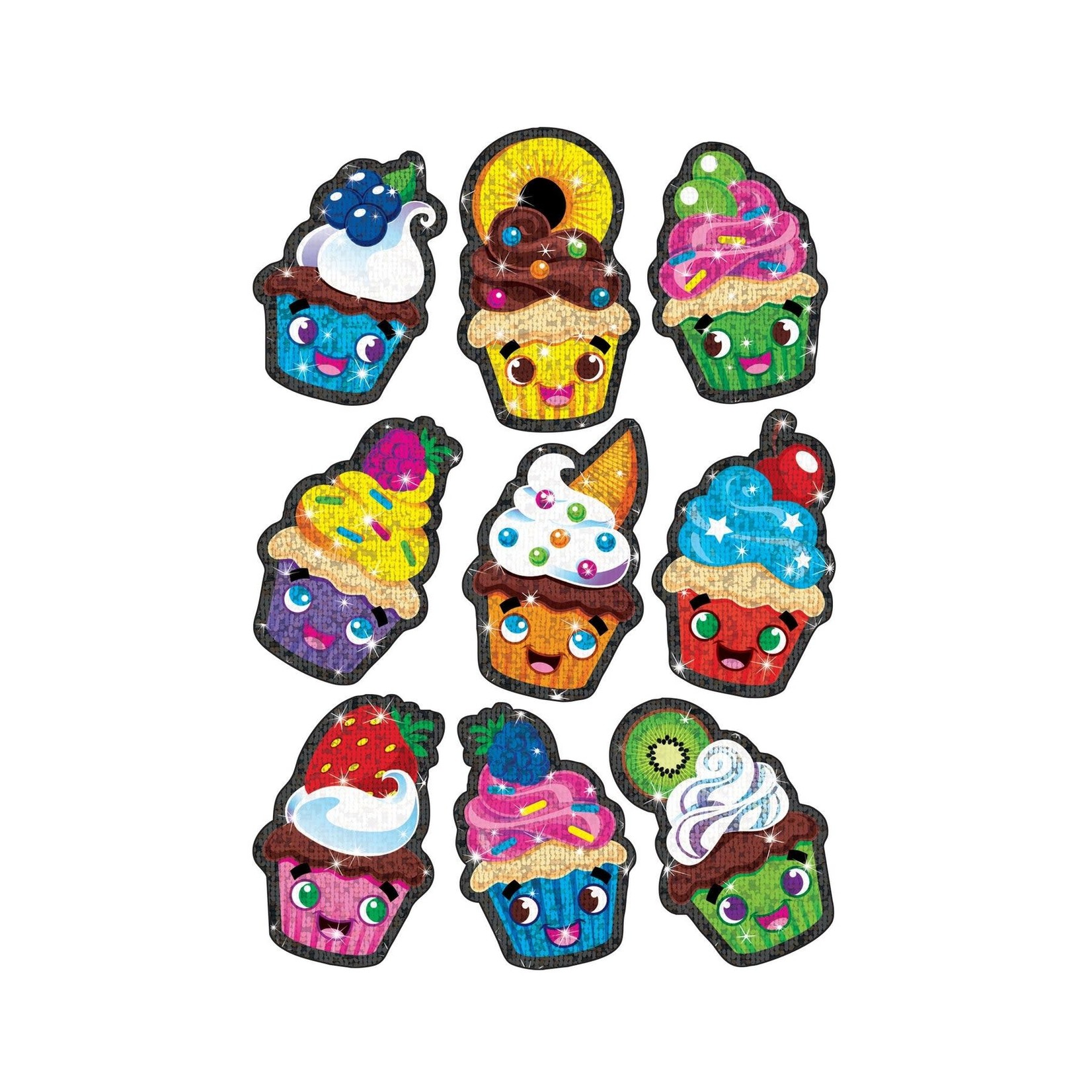 TREND ENTERPRISES INC Cupcake Cuties Sparkle Stickers® – Large