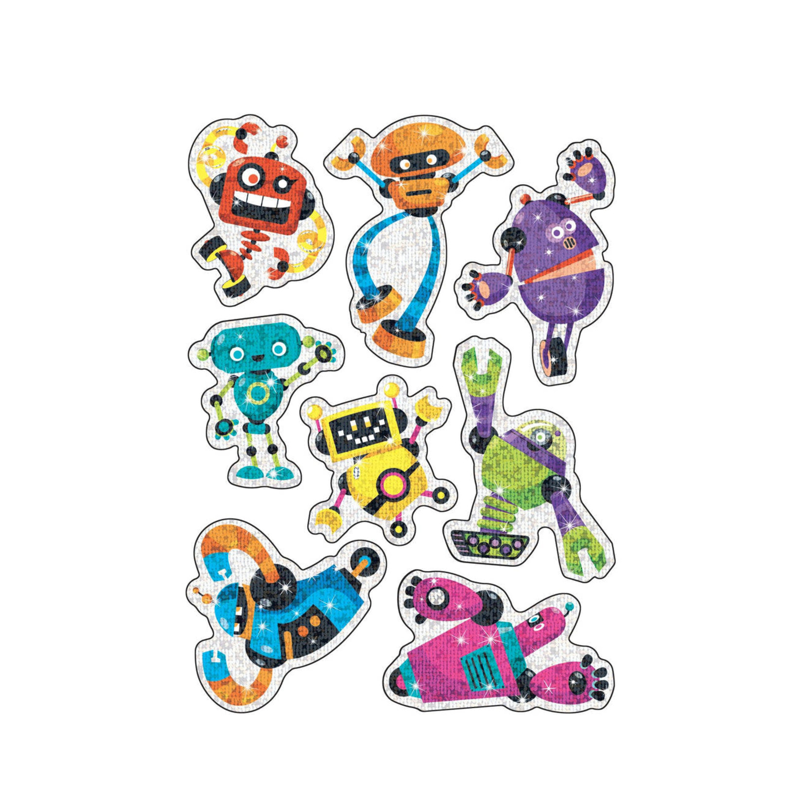 TREND ENTERPRISES INC Bots & Bolts Sparkle Stickers® – Large