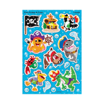 TREND ENTERPRISES INC Fish Pirates & Crew Sparkle Stickers® – Large