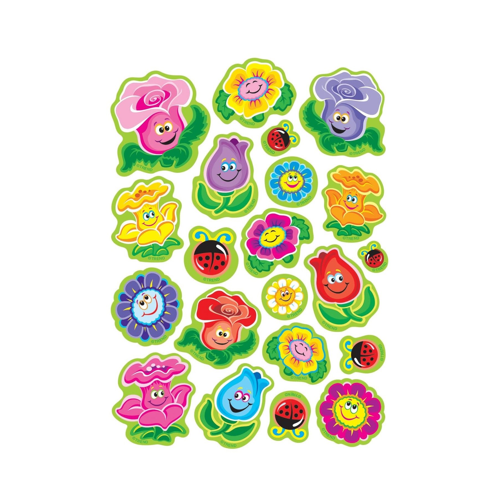 TREND ENTERPRISES INC Friendly Flowers, Floral scent Scratch 'n Sniff Stinky Stickers® – Mixed Shapes