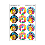 TREND ENTERPRISES INC Unique Unicorns, Tutti-Frutti scent Scratch 'n Sniff Stinky Stickers® – Large Round
