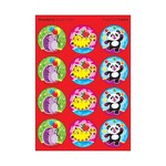 TREND ENTERPRISES INC Furry Fun, Strawberry scent Scratch 'n Sniff Stinky Stickers® – Large Round
