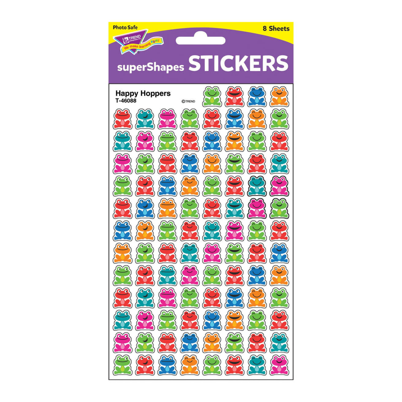 TREND ENTERPRISES INC Happy Hoppers superShapes Stickers