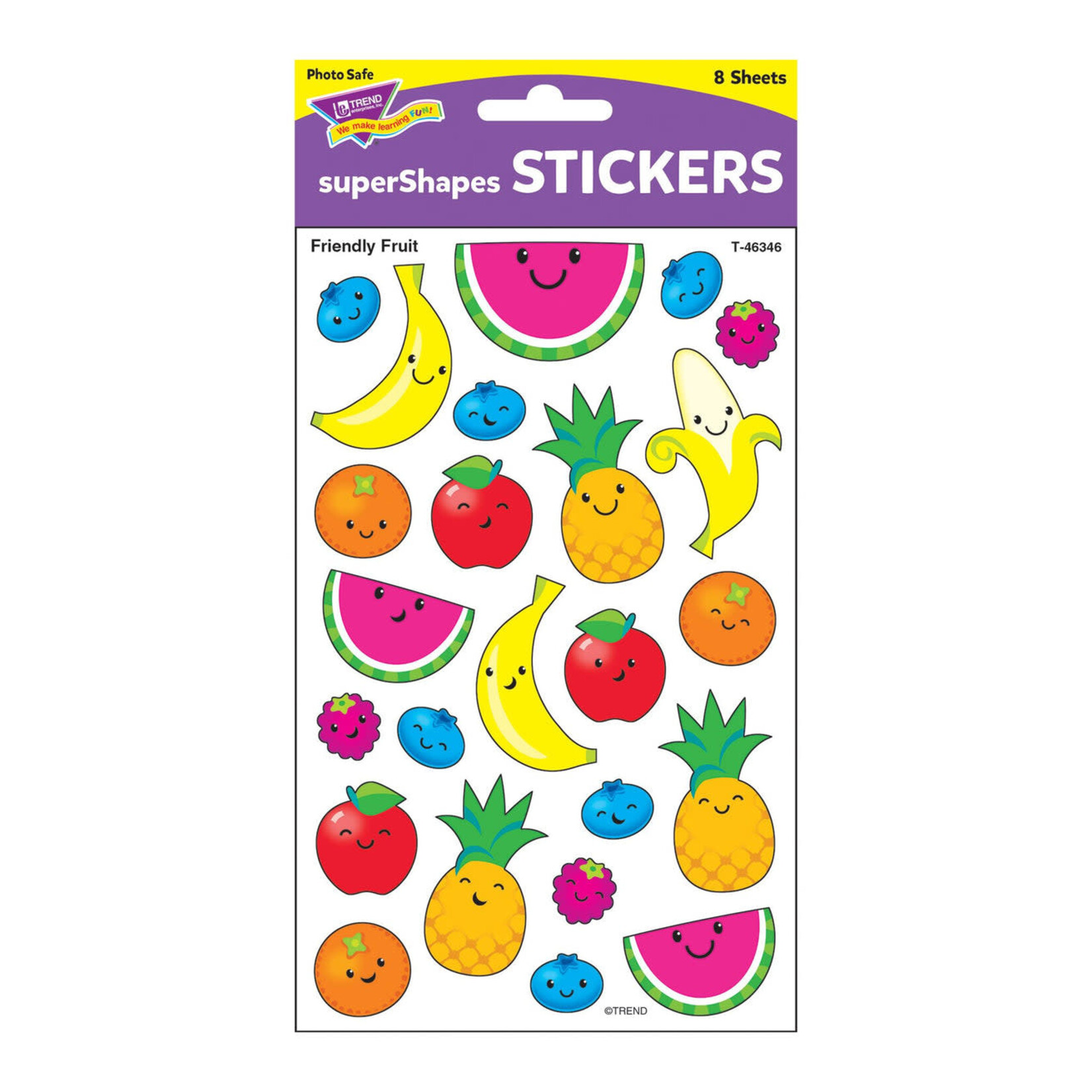 TREND ENTERPRISES INC Friendly Fruit superShapes Stickers – Large