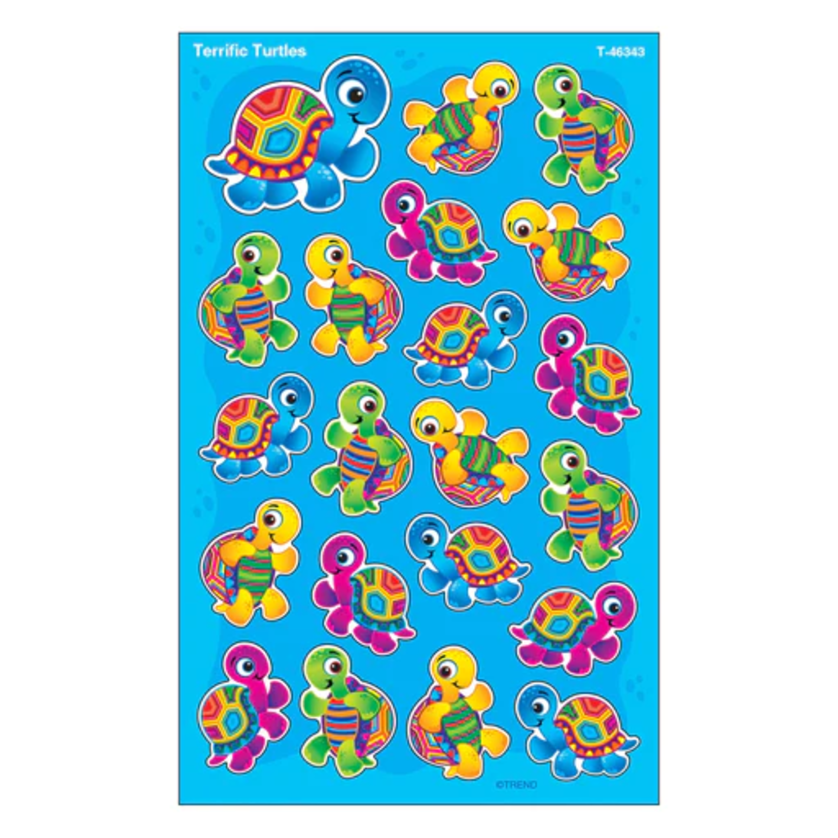 TREND ENTERPRISES INC Terrific Turtles superShapes Stickers – Large