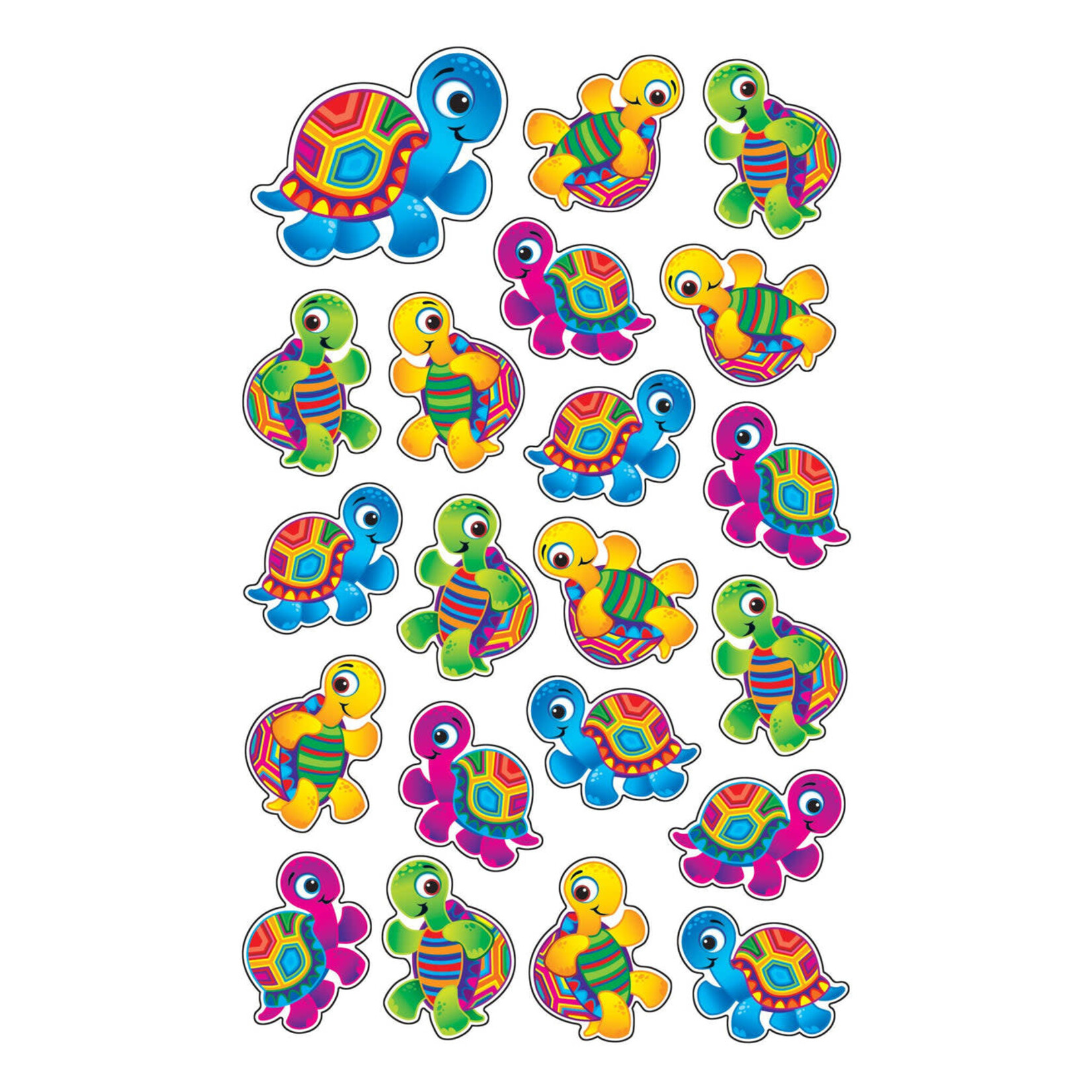 TREND ENTERPRISES INC Terrific Turtles superShapes Stickers – Large
