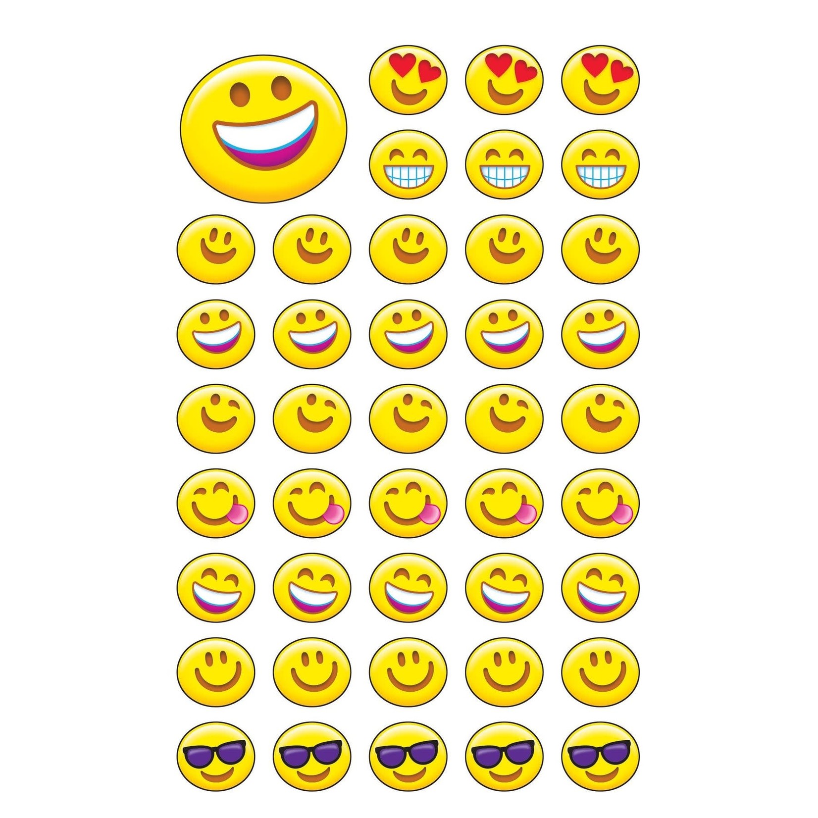 TREND ENTERPRISES INC Emoji Cheer superShapes Stickers – Large