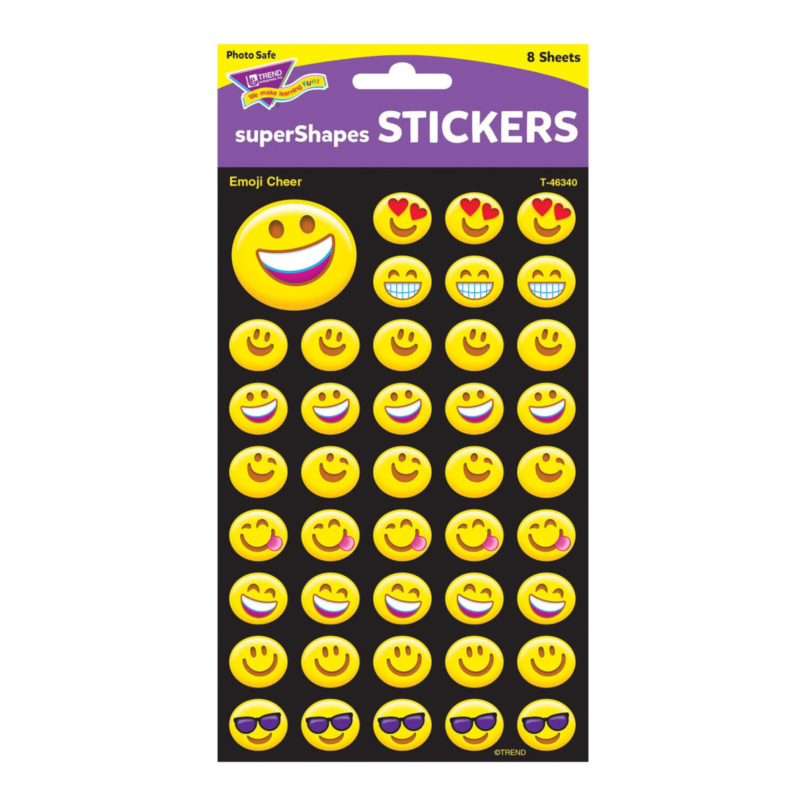 TREND ENTERPRISES INC Emoji Cheer superShapes Stickers – Large