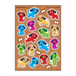 TREND ENTERPRISES INC Puppy Pals, Gingerbread scent Scratch 'n Sniff Stinky Stickers® – Mixed Shapes