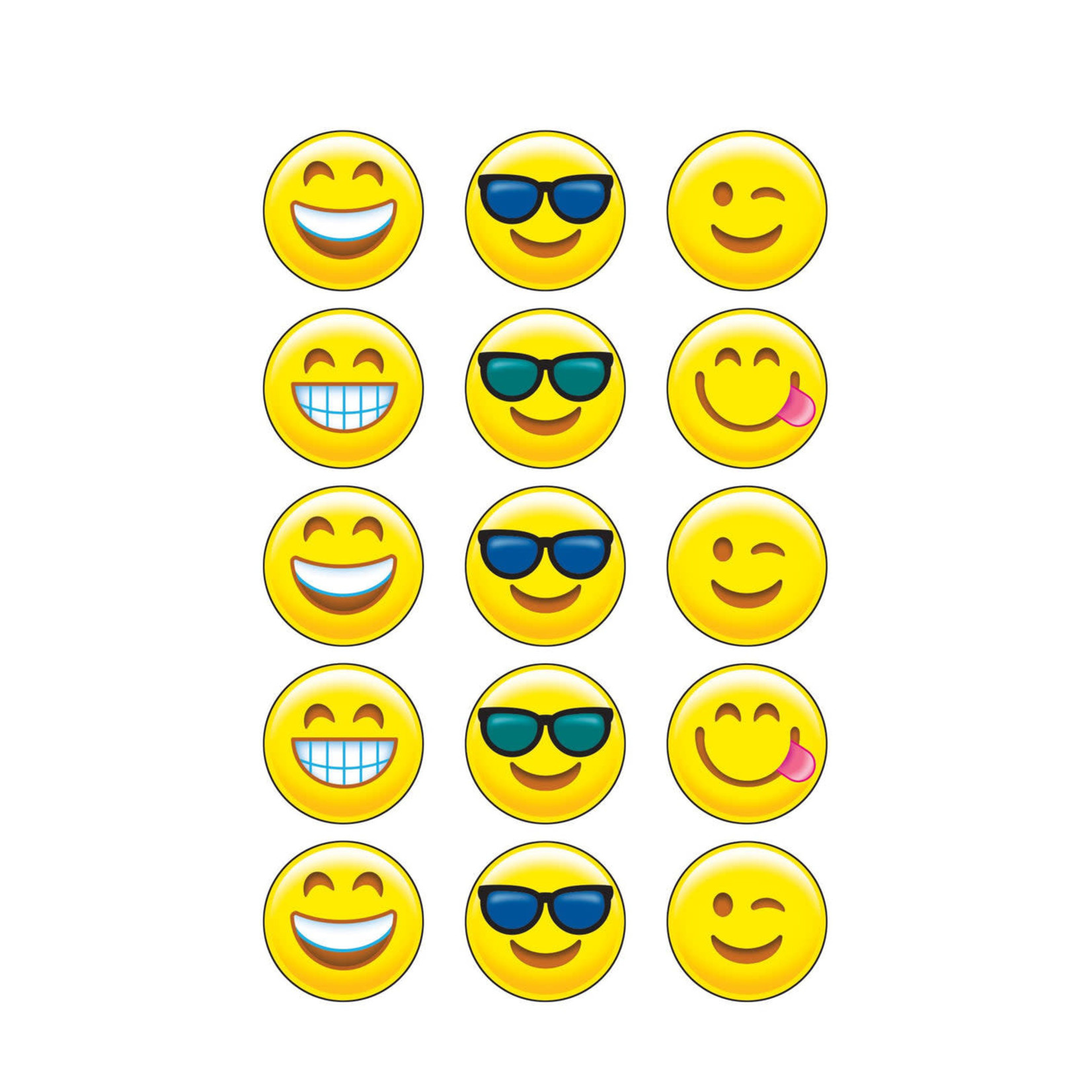 TREND ENTERPRISES INC Emoji Cheer, Orange scent Scratch 'n Sniff Stinky Stickers® – Large Round