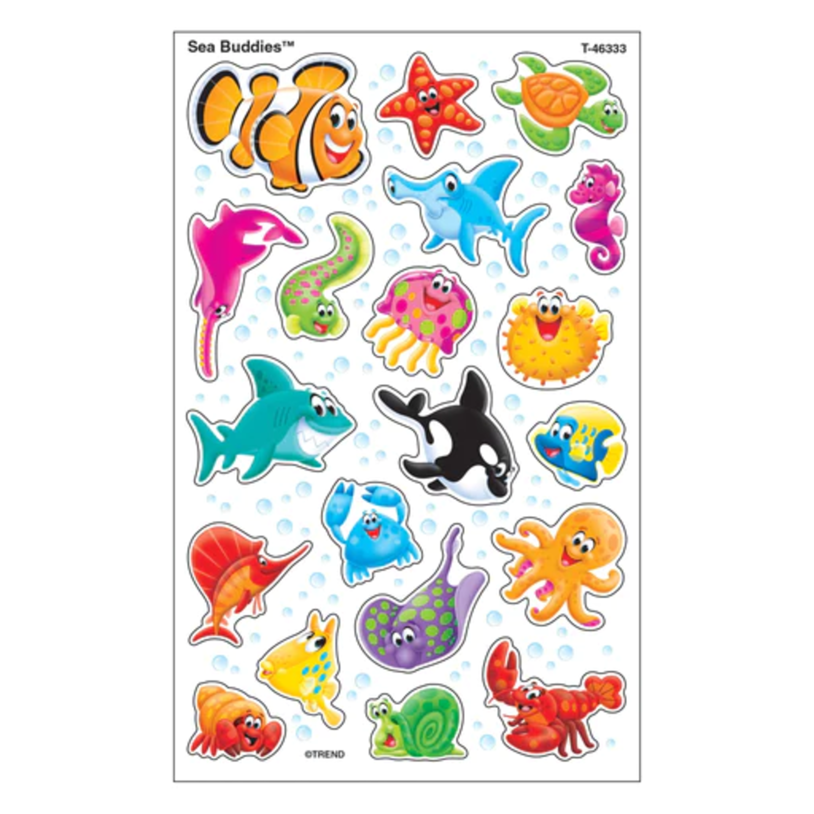 TREND ENTERPRISES INC Sea Buddies® superShapes Stickers – Large