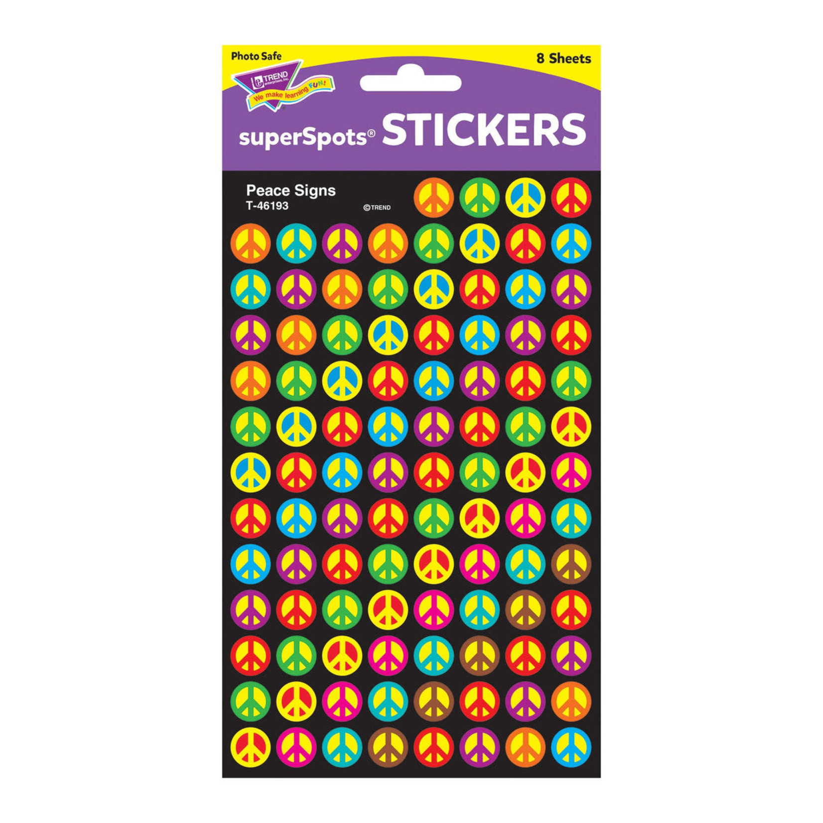 TREND ENTERPRISES INC Peace Signs superSpots® Stickers
