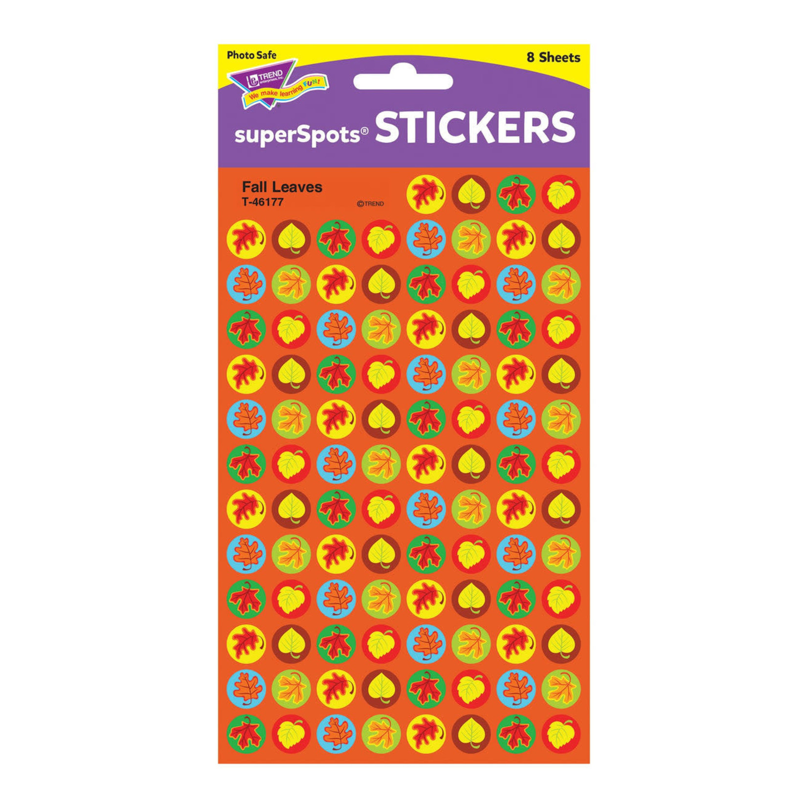 TREND ENTERPRISES INC Fall Leaves superSpots® Stickers
