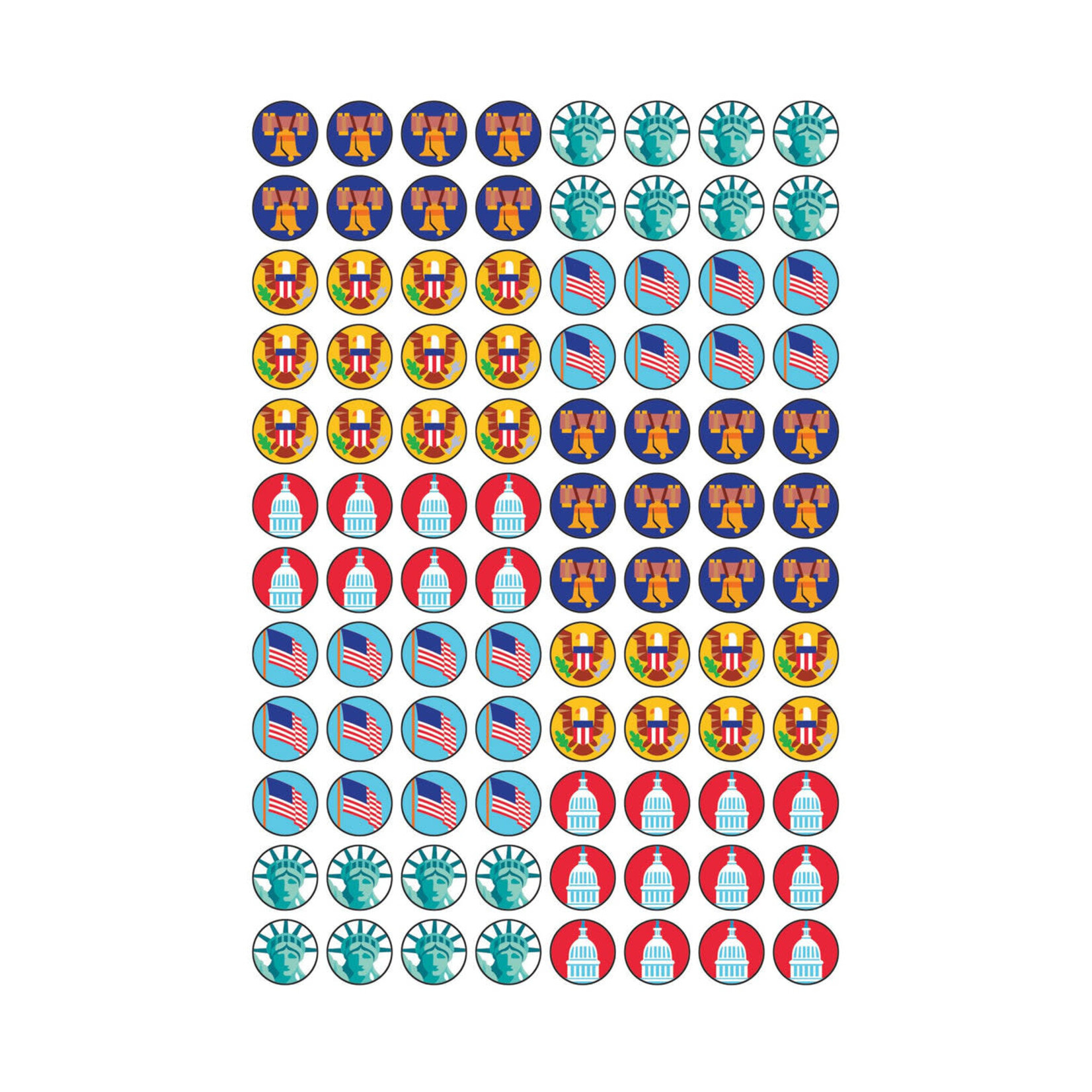 TREND ENTERPRISES INC Patriotic Symbols superSpots® Stickers