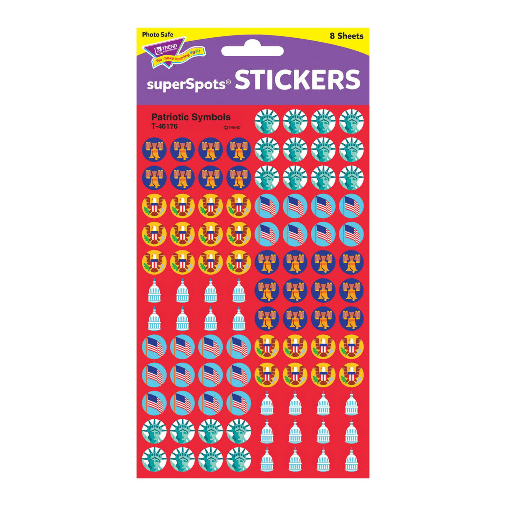 TREND ENTERPRISES INC Patriotic Symbols superSpots® Stickers