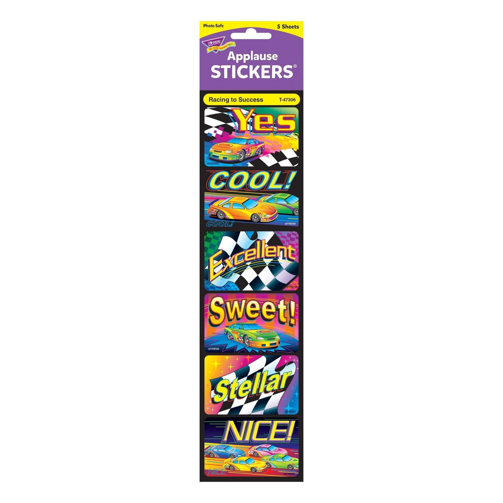 TREND ENTERPRISES INC Racing to Success Applause STICKERS® – Large