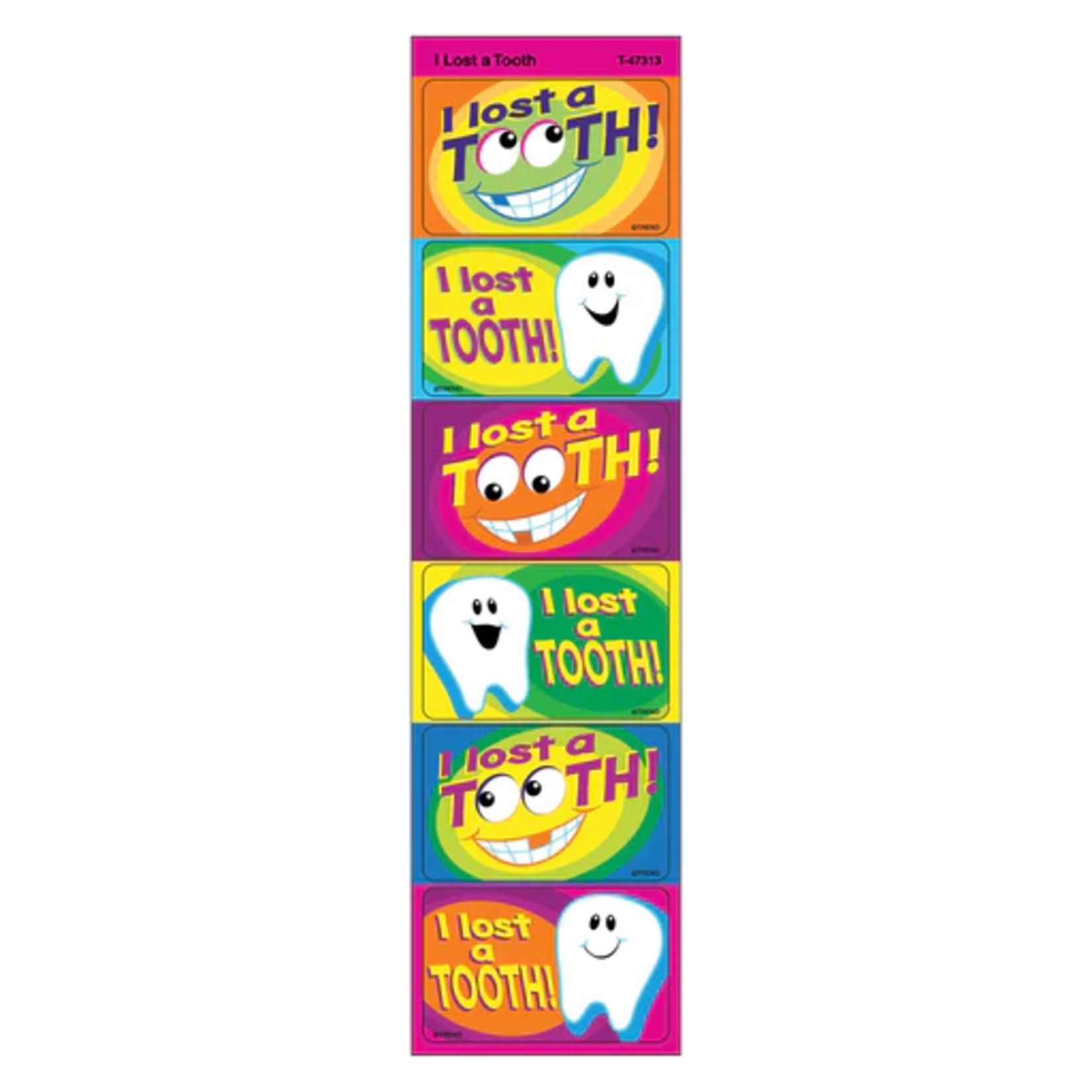 TREND ENTERPRISES INC I Lost a Tooth Applause STICKERS – Large