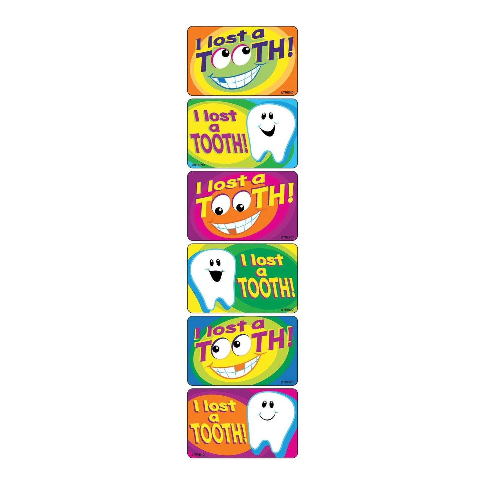 TREND ENTERPRISES INC I Lost a Tooth Applause STICKERS – Large