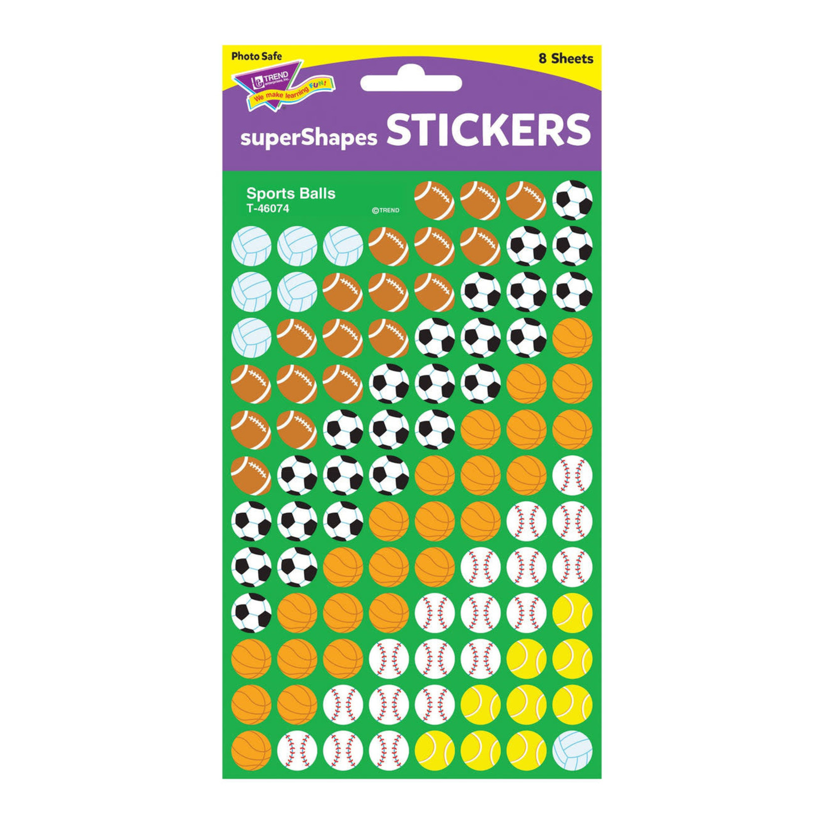 TREND ENTERPRISES INC Sports Balls superShapes Stickers