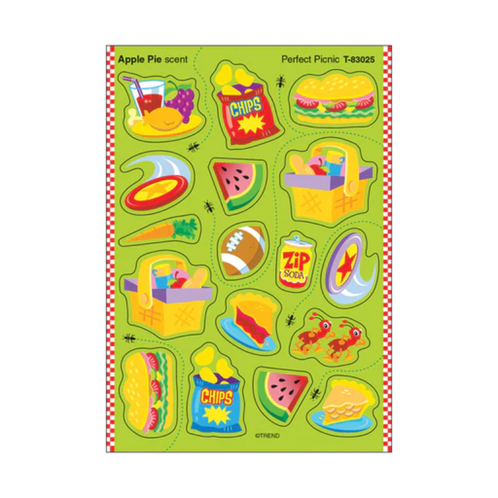 TREND ENTERPRISES INC Perfect Picnic, Apple Pie scent Scratch 'n Sniff Stinky Stickers® – Mixed Shapes