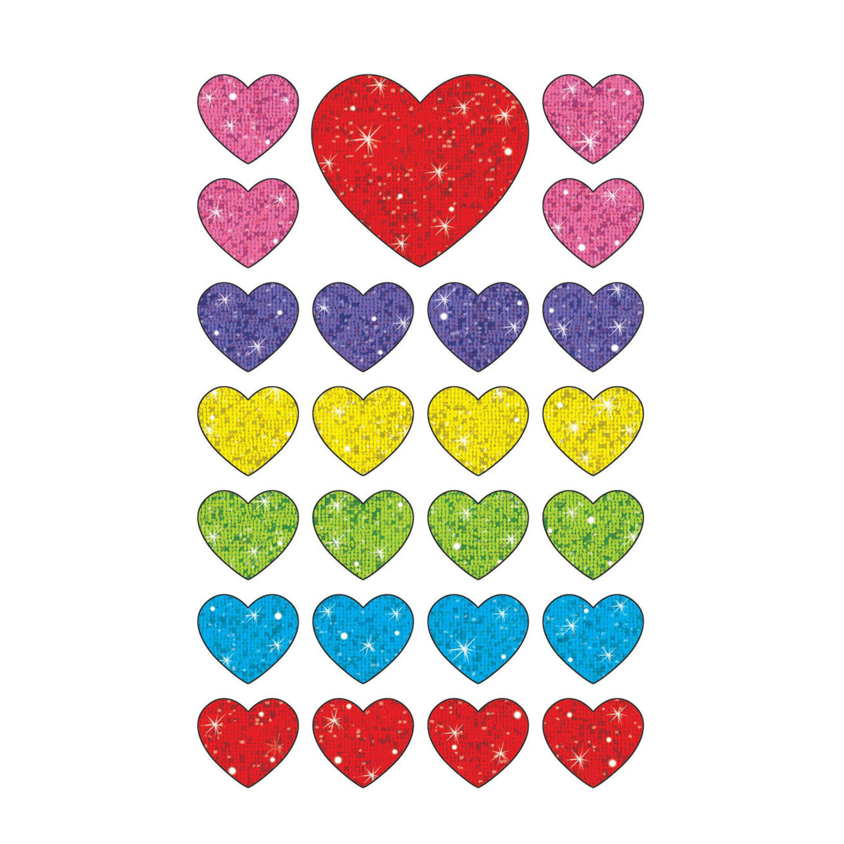 TREND ENTERPRISES INC Sparkle Hearts superShapes Stickers – Sparkle