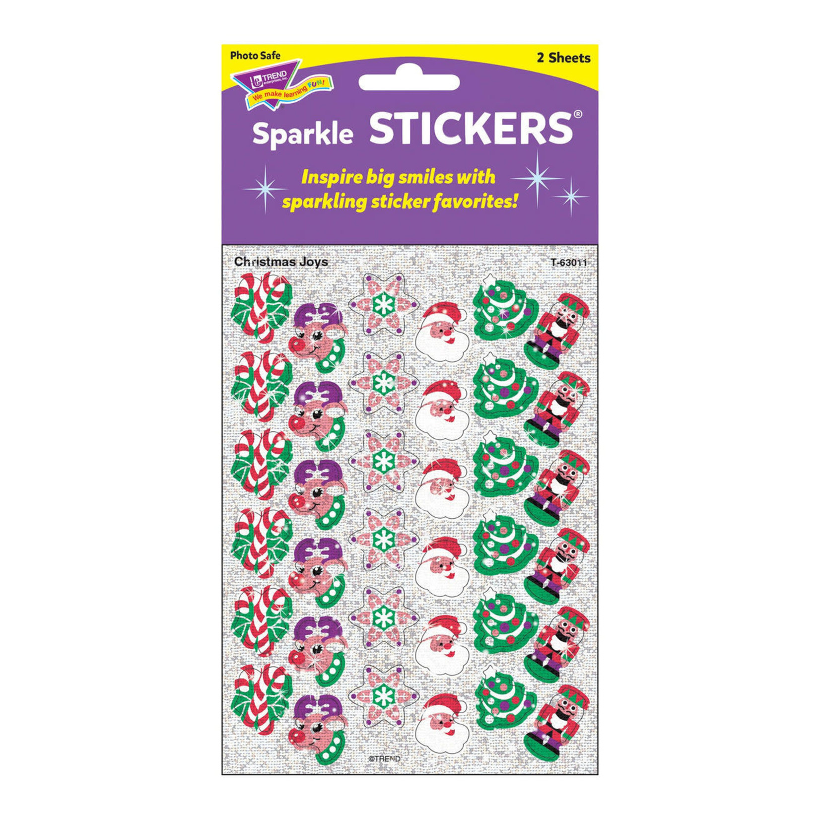 TREND ENTERPRISES INC Christmas Joys Sparkle Stickers®