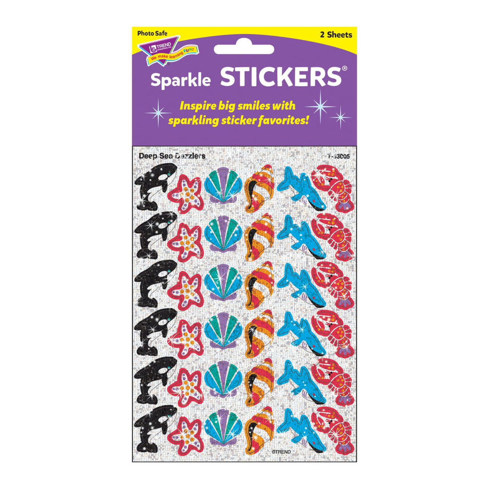 TREND ENTERPRISES INC Deep Sea Dazzlers Sparkle Stickers