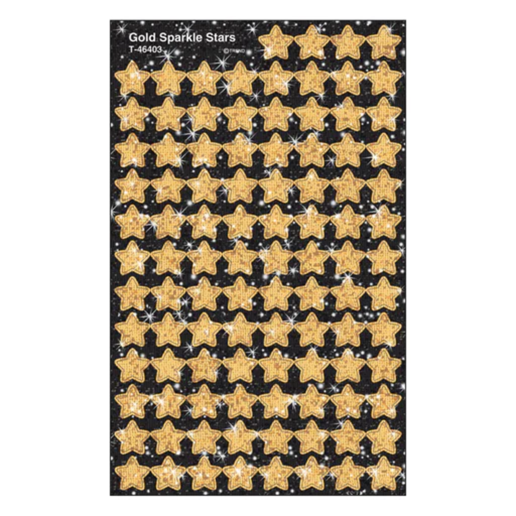 TREND ENTERPRISES INC Gold Stars superShapes Stickers – Sparkle