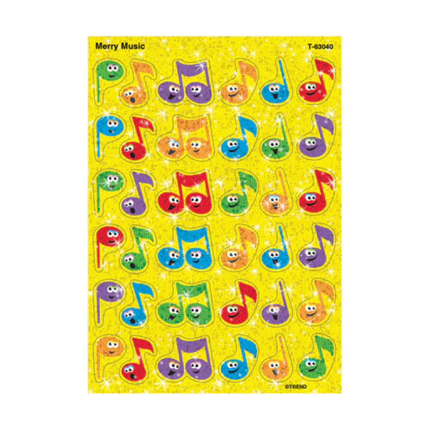 TREND ENTERPRISES INC Merry Music Sparkle Stickers®