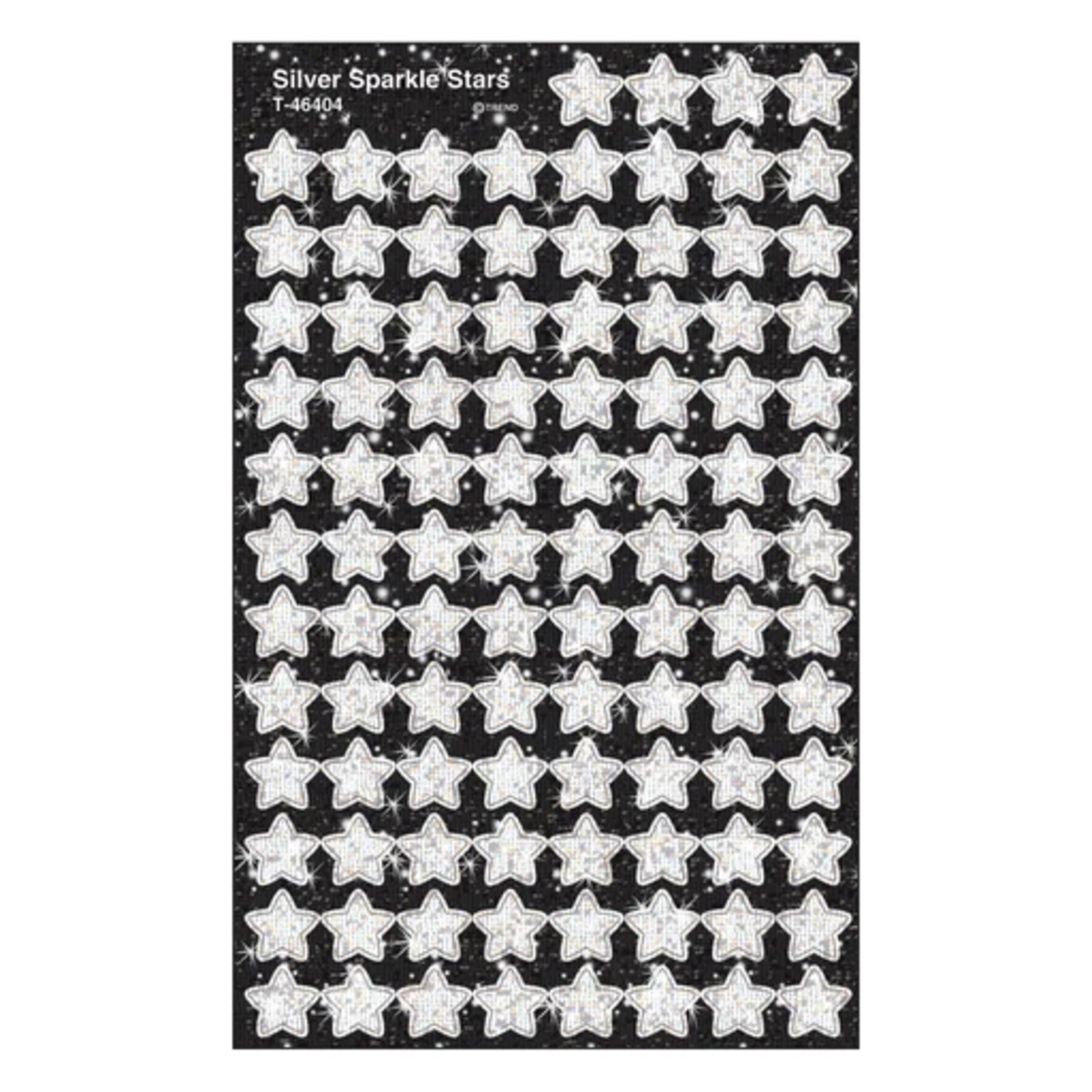 TREND ENTERPRISES INC Silver Stars superShapes Stickers – Sparkle