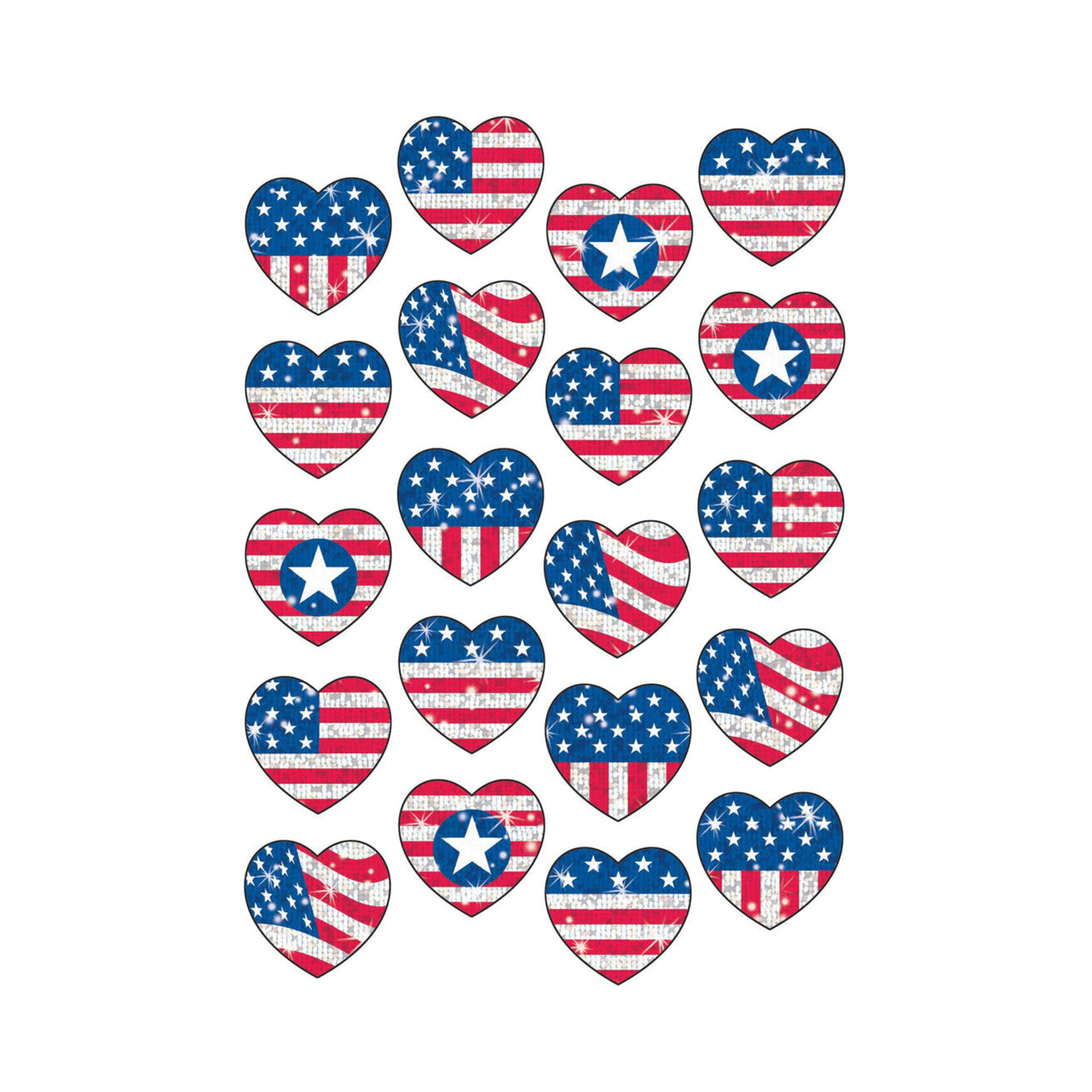 TREND ENTERPRISES INC Proud Hearts Sparkle Stickers® – Large
