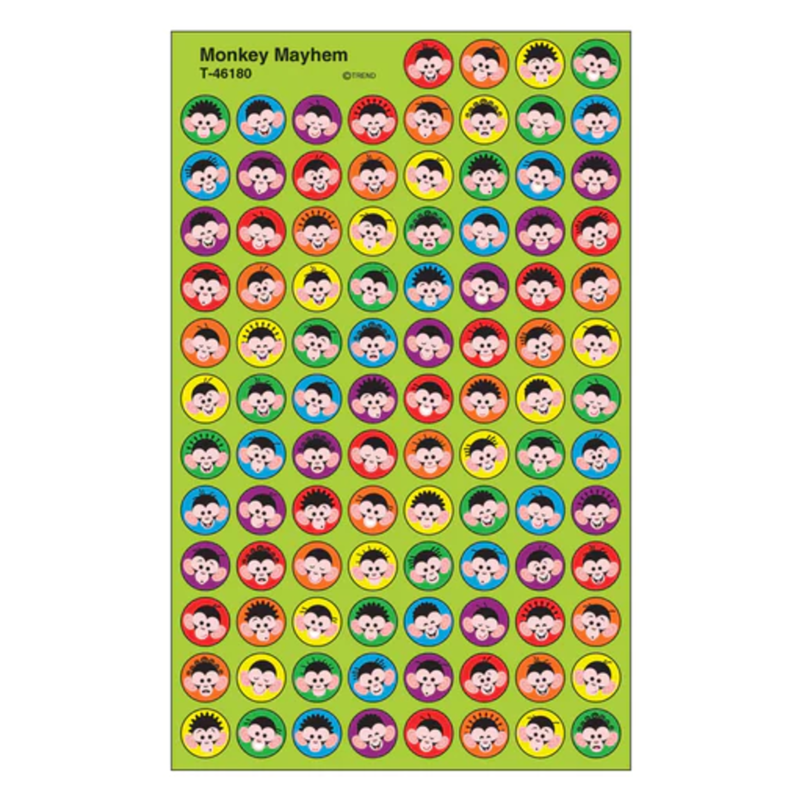 TREND ENTERPRISES INC Monkey Mischief Monkey Mayhem superSpots® Stickers