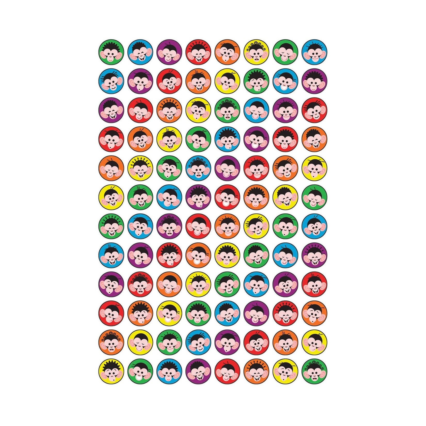TREND ENTERPRISES INC Monkey Mischief Monkey Mayhem superSpots® Stickers