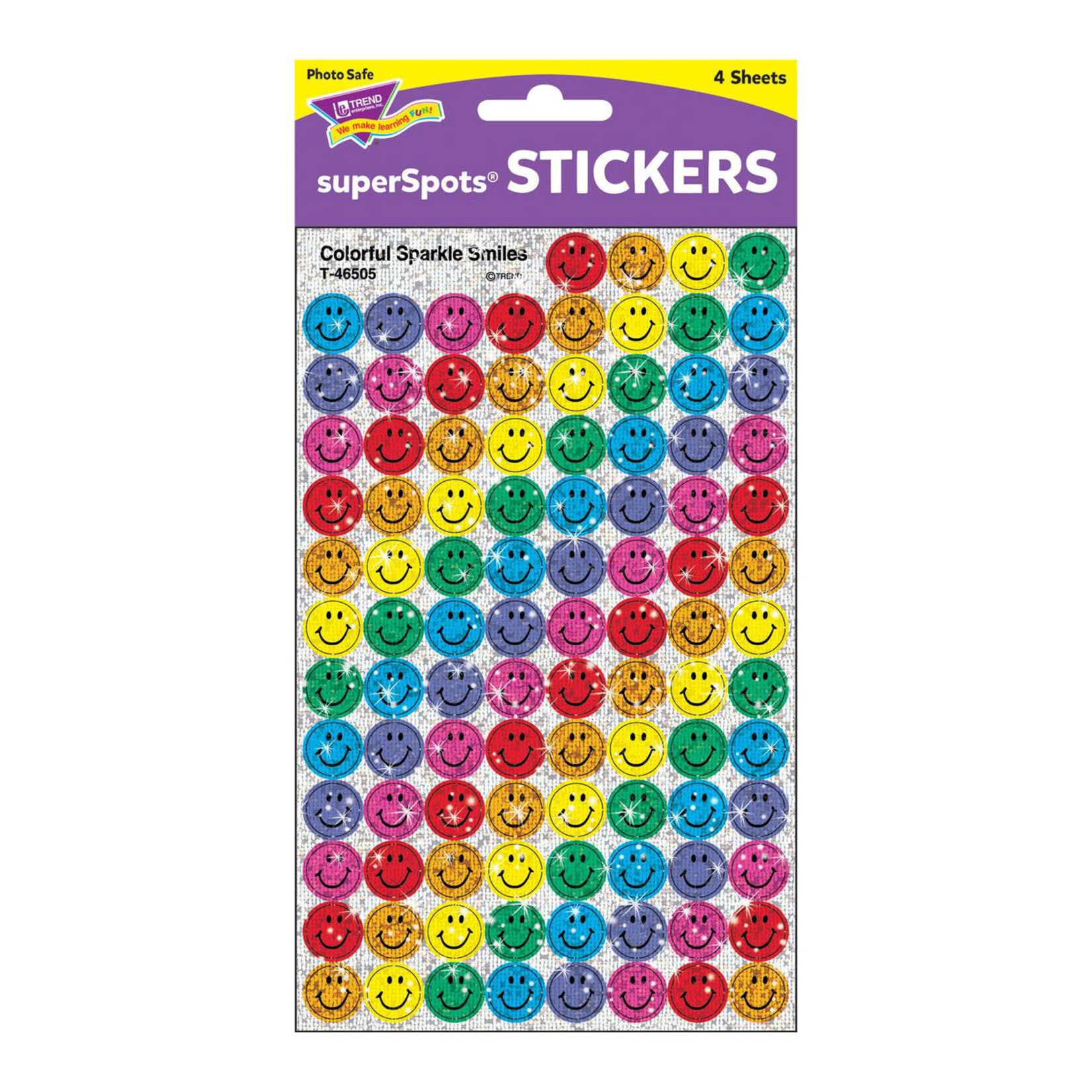 TREND ENTERPRISES INC Colorful Smiles superSpots® Stickers – Sparkle