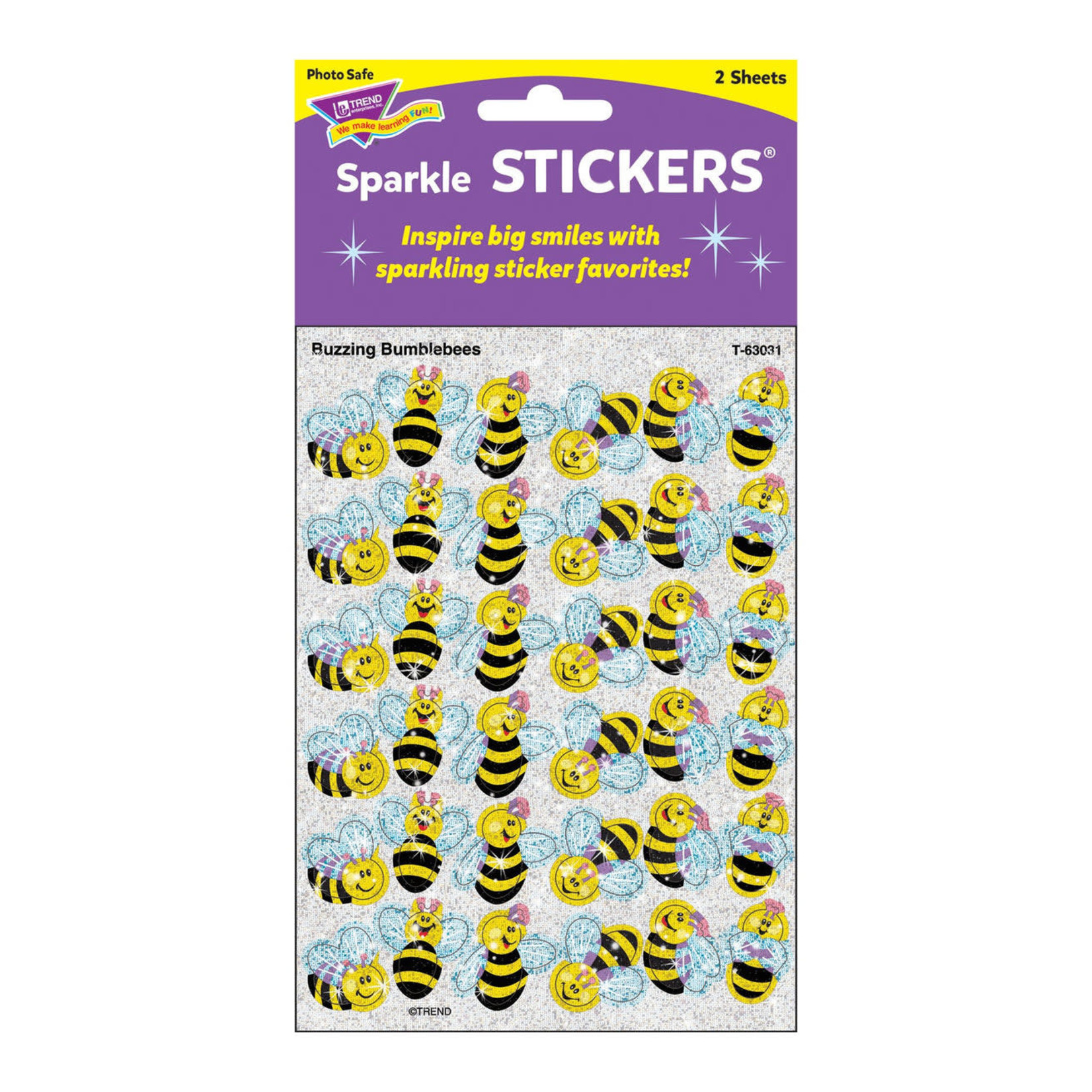 TREND ENTERPRISES INC Buzzing Bumblebees Sparkle Stickers®