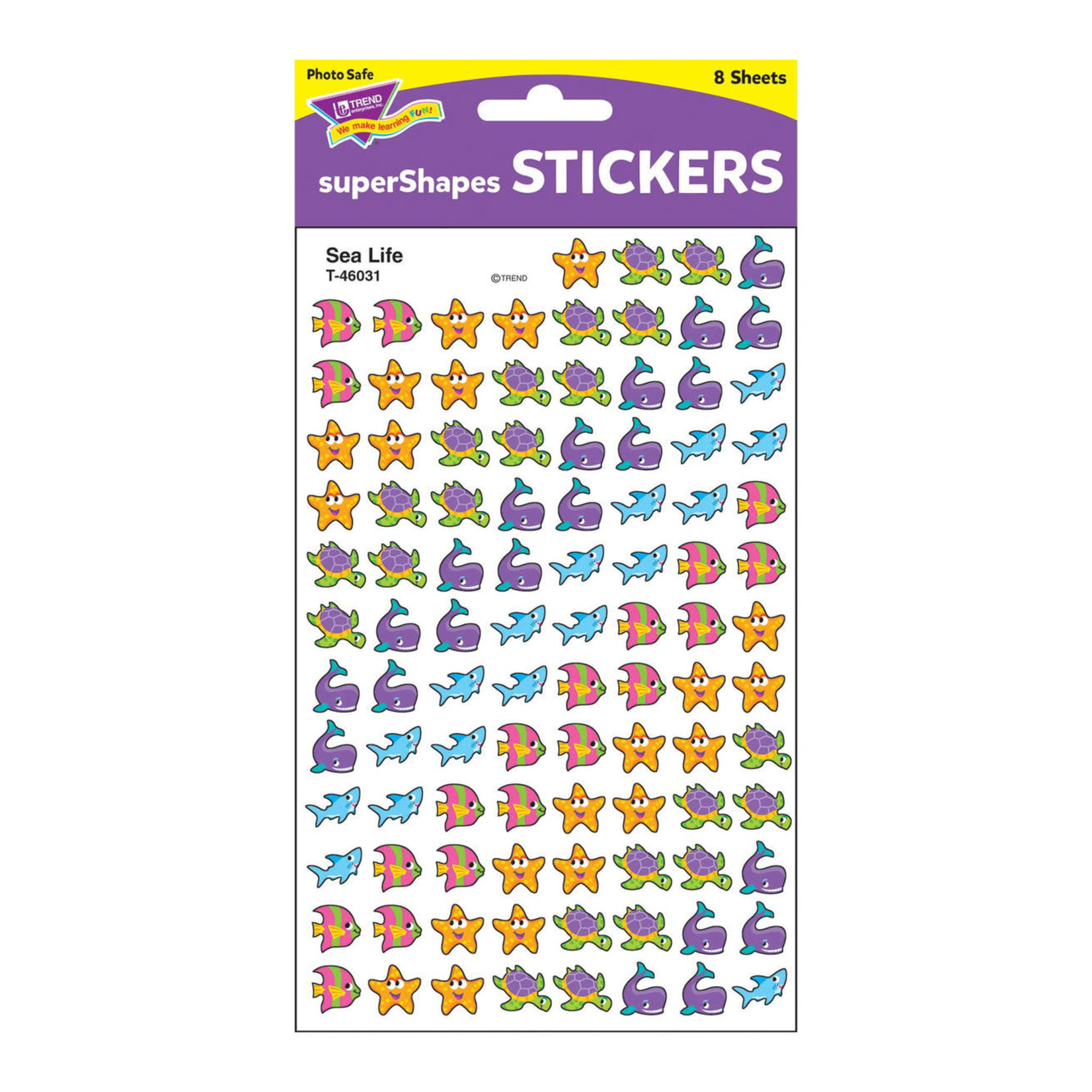 TREND ENTERPRISES INC Sea Life superShapes Stickers