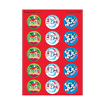 TREND ENTERPRISES INC Christmas, Peppermint scent Scratch 'n Sniff Stinky Stickers® – Large Round