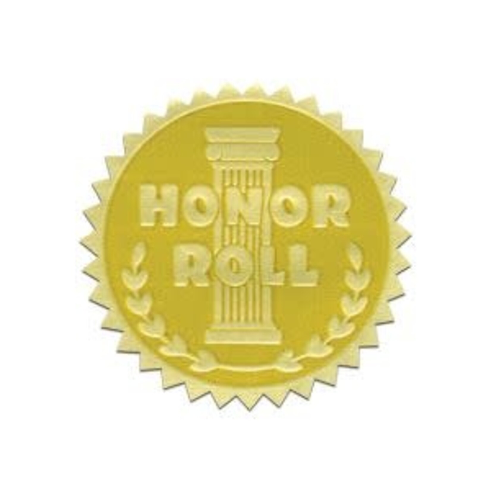 Honor Roll Gold Foil Embossed Certificate Seals, 1 3/4"